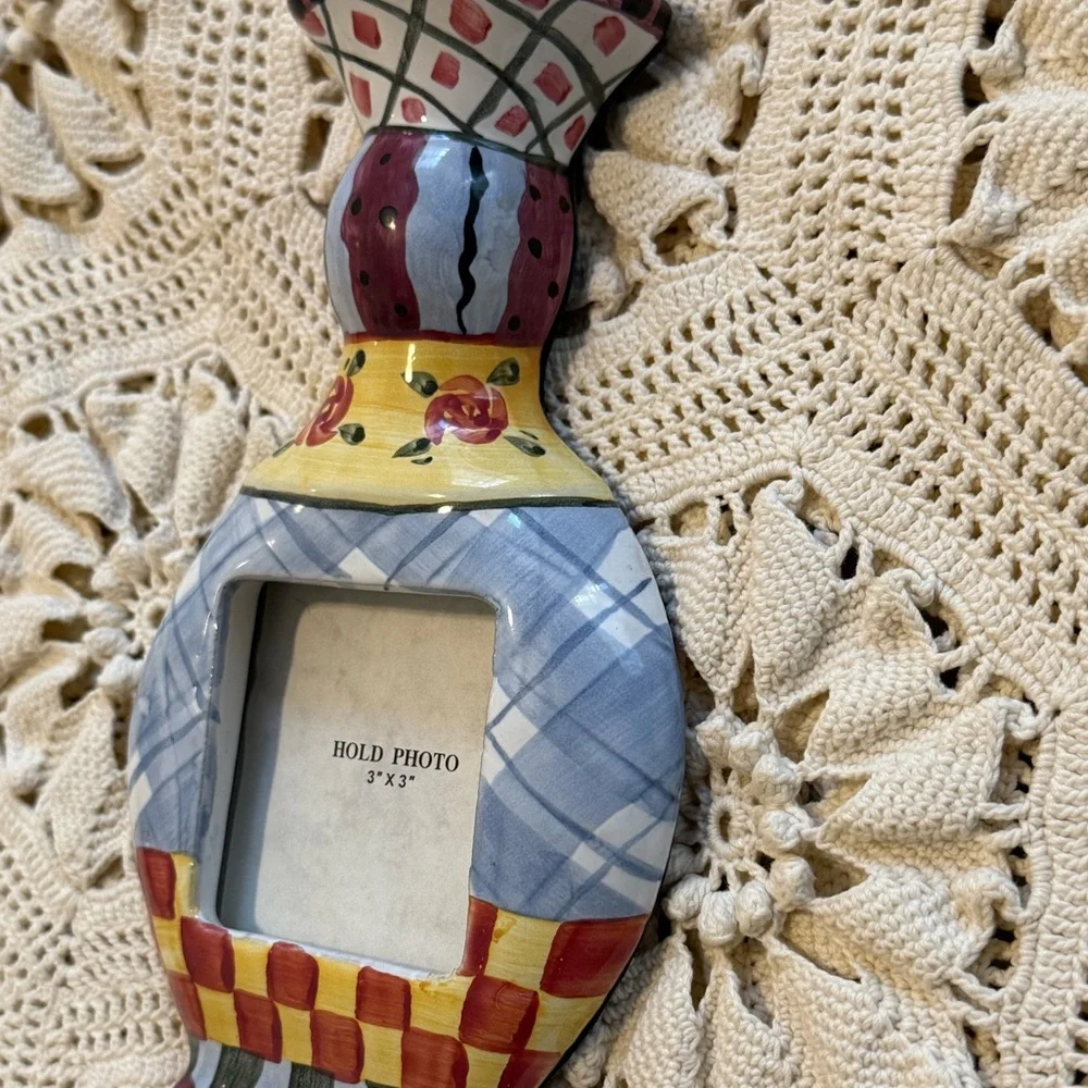 Vintage Vase Photo Frame